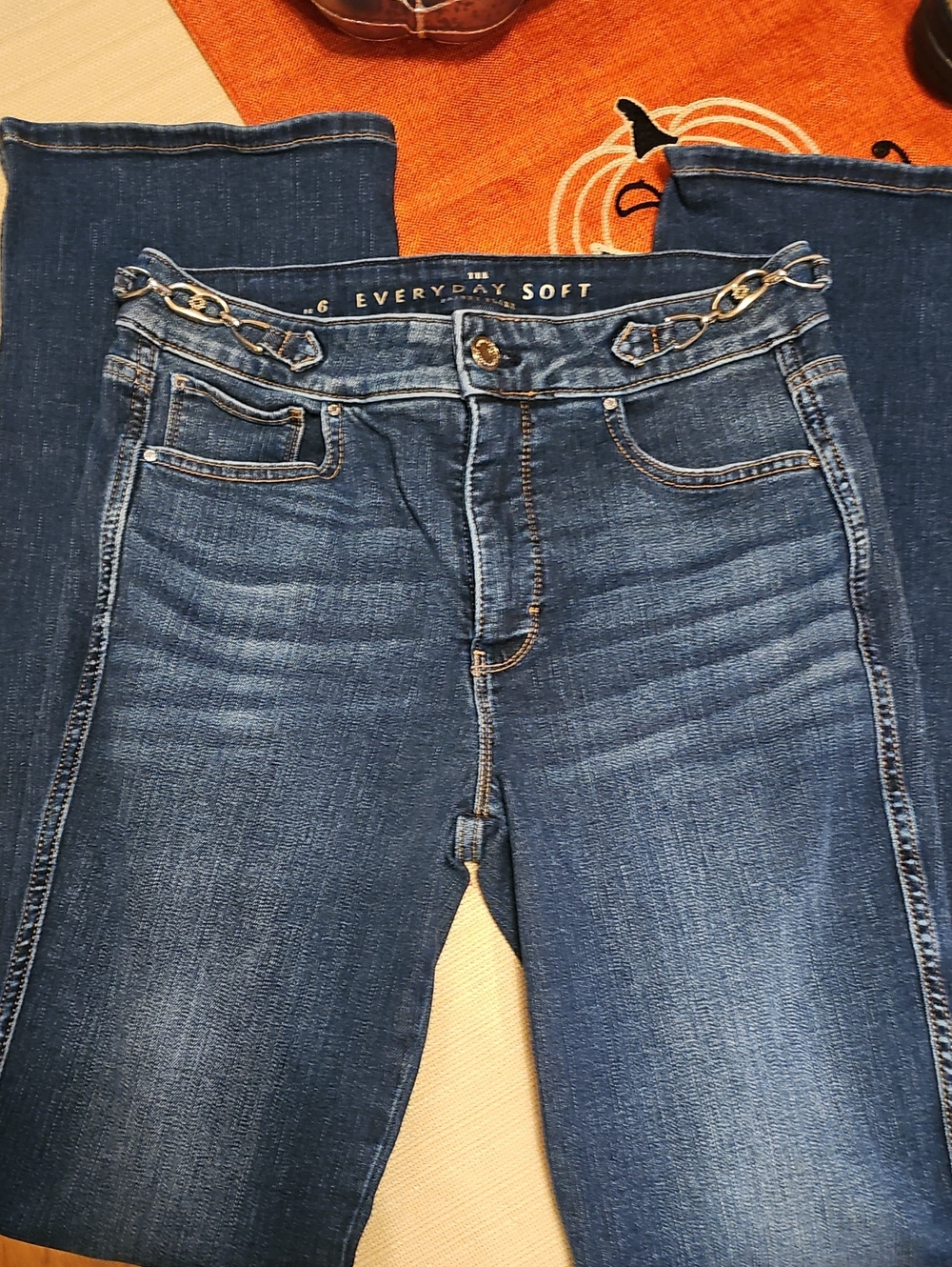 White House Black Market Skinny Flare Jeans